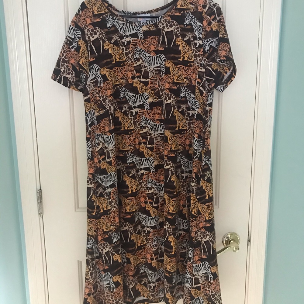 Animal lularoe Jessie dress